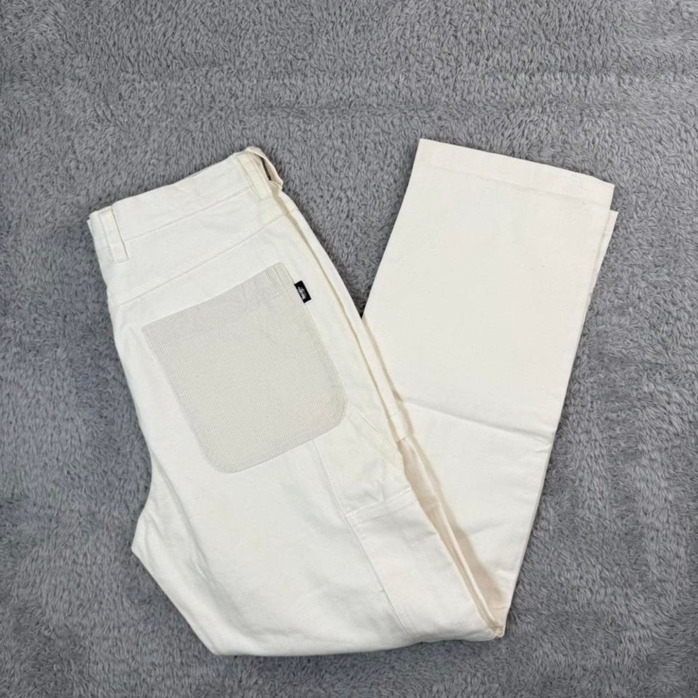Stüssy white‎ cargo double knee pants